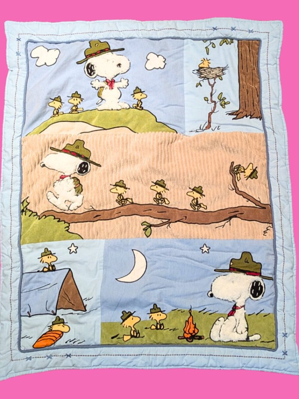 Peanuts, Snoopy, Charlie Brown Baby Blanket